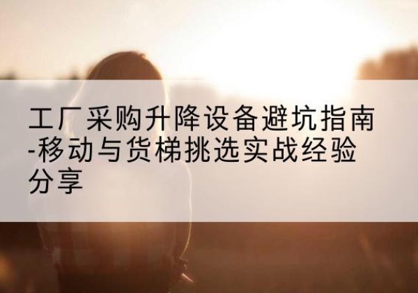 临高移动式升降机怎么选-工厂采购升降设备避坑指南-移动与货梯挑选实战经验分享